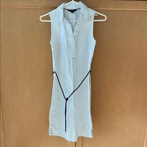 Tommy Hilfiger Cotton Dress with Black Stripes